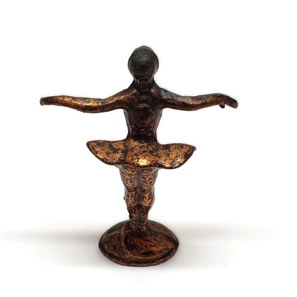 Vtg 1977 Kinder Surprise Mini Ballerina Ballet Dancer Girl Tutu Metal Figurine - Picture 3 of 7